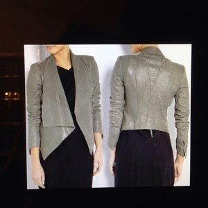 Helmut Lang Leather Moto Jacket coat w/hook size P or XS
